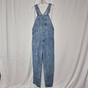 OshKosh B'gosh Men's Vintage 800-100S Original Fit Overalls w/ Stains - Size 38